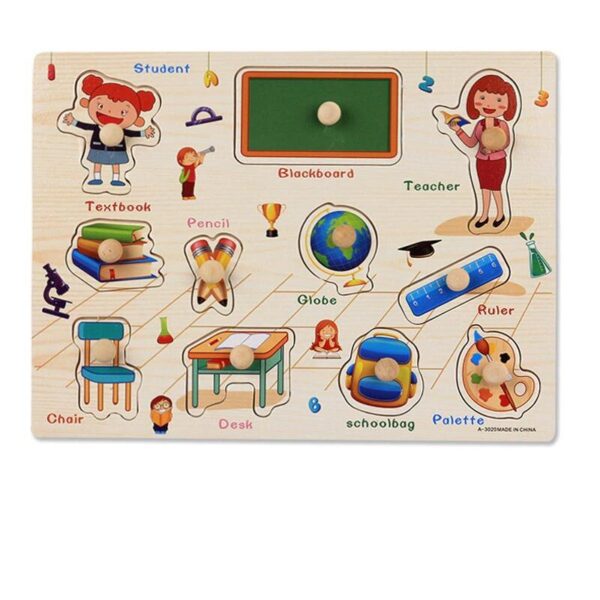 Pranchas pedagógicas Montessorianas de encaixe para ensino da língua inglesa - Imagem 31