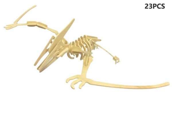 Pterodáctil 3D de madeira